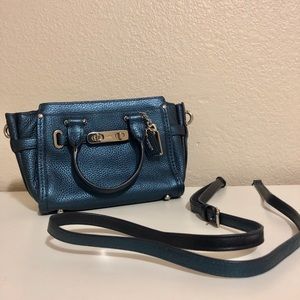 Coach Swag 20 Caryall bag in metallic blue